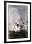 Scene from Jules Verne's from the Earth to the Moon, 1865-null-Framed Giclee Print