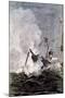 Scene from Jules Verne's from the Earth to the Moon, 1865-null-Mounted Giclee Print