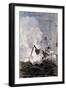 Scene from Jules Verne's from the Earth to the Moon, 1865-null-Framed Giclee Print