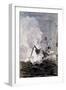 Scene from Jules Verne's from the Earth to the Moon, 1865-null-Framed Giclee Print