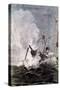 Scene from Jules Verne's from the Earth to the Moon, 1865-null-Stretched Canvas