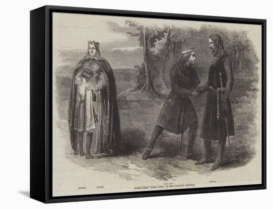 Scene from King John, at the Princess' Theatre-null-Framed Stretched Canvas