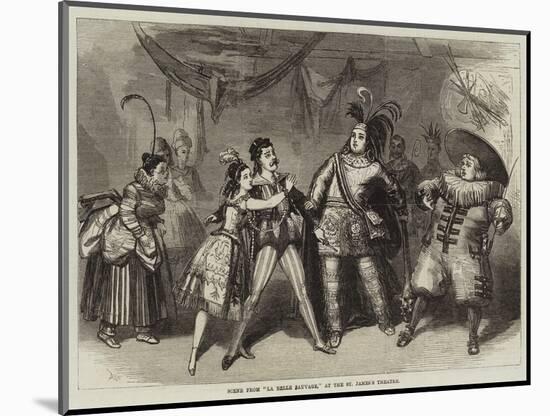Scene from La Belle Sauvage, at the St James's Theatre-David Henry Friston-Mounted Giclee Print