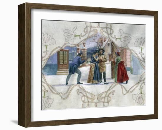 Scene from La Boheme, Opera-Giacomo Puccini-Framed Giclee Print