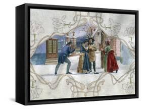 Scene from La Boheme, Opera-Giacomo Puccini-Framed Stretched Canvas