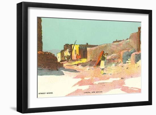 Scene from Laguna Pueblo, New Mexico-null-Framed Art Print