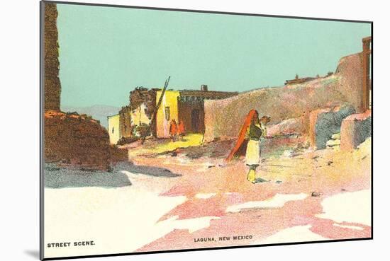 Scene from Laguna Pueblo, New Mexico-null-Mounted Art Print