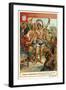 Scene from Last of the Mohicans, by James Fenimore Cooper-null-Framed Giclee Print