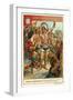 Scene from Last of the Mohicans, by James Fenimore Cooper-null-Framed Giclee Print