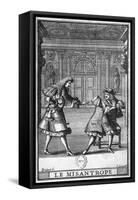 Scene from "Le Misanthrope" by Moliere (1622-73), Engraved by Jean Sauve (Fl.1660-91)-Pierre Brissart-Framed Stretched Canvas