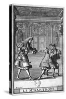 Scene from "Le Misanthrope" by Moliere (1622-73), Engraved by Jean Sauve (Fl.1660-91)-Pierre Brissart-Stretched Canvas