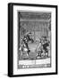 Scene from "Le Misanthrope" by Moliere (1622-73), Engraved by Jean Sauve (Fl.1660-91)-Pierre Brissart-Framed Giclee Print