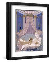 Scene from 'Les Liaisons Dangereuses' by Pierre Chodlerlos De Laclos-Georges Barbier-Framed Giclee Print