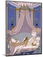 Scene from 'Les Liaisons Dangereuses' by Pierre Chodlerlos De Laclos-Georges Barbier-Mounted Giclee Print