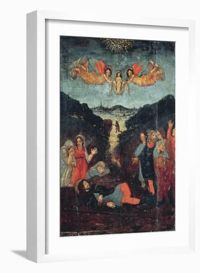 Scene from Life of St. Roch-Bernardino Di Cola Del Merlo-Framed Giclee Print