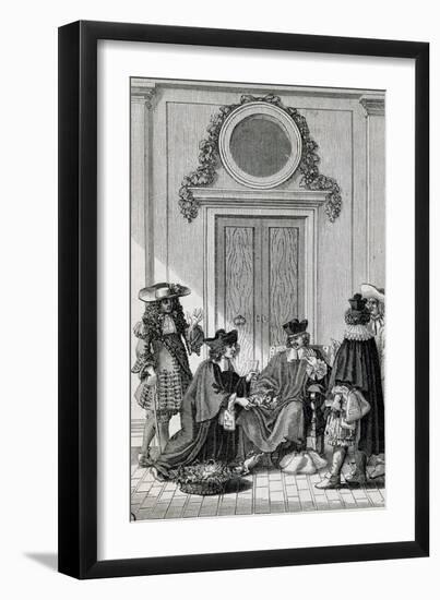 Scene from Litigants-Jean Racine-Framed Giclee Print