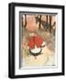 Scene from Little Red Riding Hood, 1900-Tom Browne-Framed Giclee Print