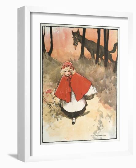 Scene from Little Red Riding Hood, 1900-Tom Browne-Framed Giclee Print