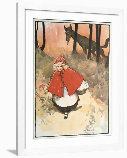 Scene from Little Red Riding Hood, 1900-Tom Browne-Framed Giclee Print