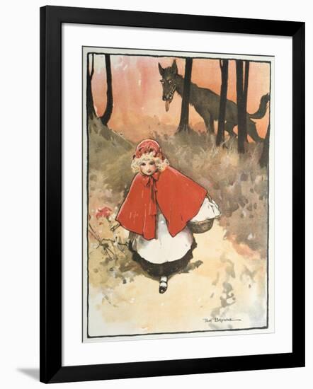 Scene from Little Red Riding Hood, 1900-Tom Browne-Framed Giclee Print