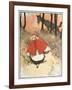 Scene from Little Red Riding Hood, 1900-Tom Browne-Framed Giclee Print