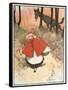 Scene from Little Red Riding Hood, 1900-Tom Browne-Framed Stretched Canvas