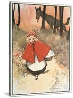 Scene from Little Red Riding Hood, 1900-Tom Browne-Stretched Canvas