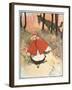 Scene from Little Red Riding Hood, 1900-Tom Browne-Framed Giclee Print