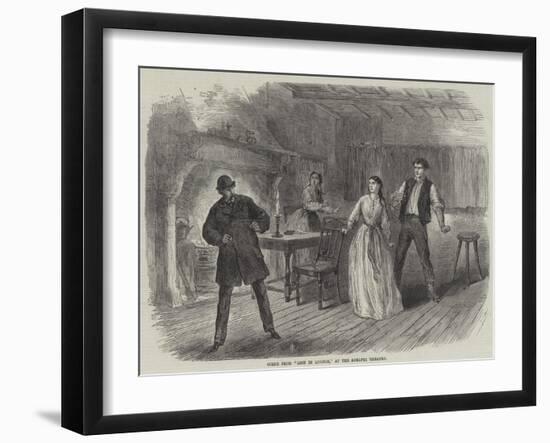 Scene from Lost in London, at the Adelphi Theatre-null-Framed Giclee Print