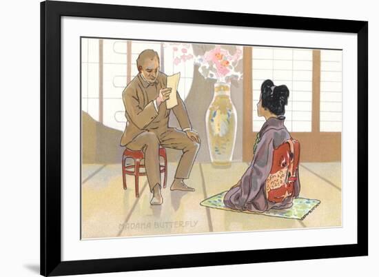 Scene from Madame Butterfly-null-Framed Premium Giclee Print