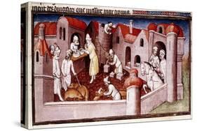 Scene from Marco Polo's Book of Marvels, Early 15th Century-null-Stretched Canvas