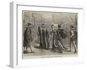 Scene from Mary, Queen of Scots, at the Princess's Theatre-David Henry Friston-Framed Giclee Print