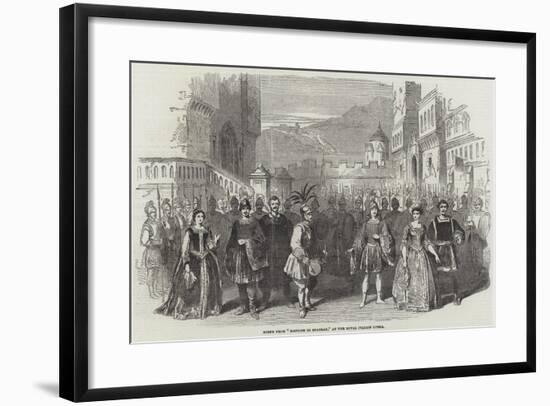 Scene from Matilde Di Shabran, at the Royal Italian Opera-null-Framed Giclee Print