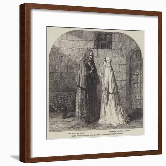 Scene from Measure for Measure, at Sadler's Wells Theatre-null-Framed Giclee Print