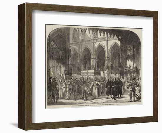 Scene from Meyerbeer's Opera of Le Prophete, at the Royal Italian Opera, the Coronation-null-Framed Giclee Print