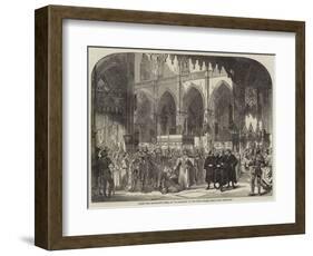 Scene from Meyerbeer's Opera of Le Prophete, at the Royal Italian Opera, the Coronation-null-Framed Giclee Print