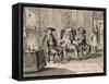 Scene from Mr D. Pourceaugnac by Moliere-Francois Mather-Framed Stretched Canvas