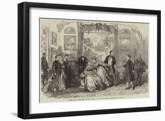 Scene from New Men and Old Acres, at the Haymarket Theatre-David Henry Friston-Framed Giclee Print