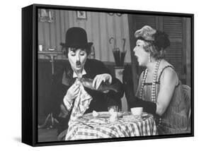 Scene from New Year's Program with Lucille Ball and Vivian Vance-Ralph Crane-Framed Stretched Canvas