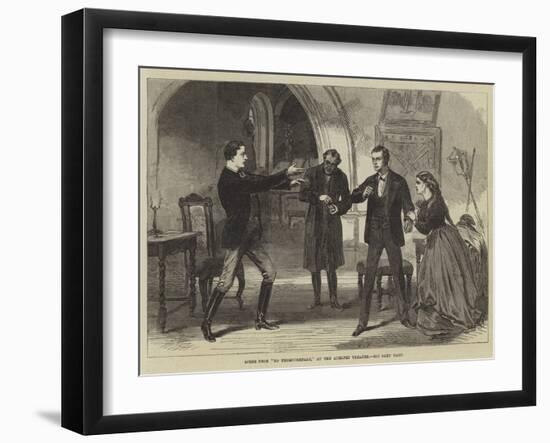 Scene from No Thoroughfare, at the Adelphi Theatre-null-Framed Giclee Print