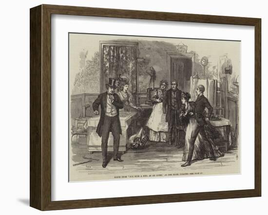 Scene from Not Such a Fool as He Looks, at the Globe Theatre-David Henry Friston-Framed Giclee Print