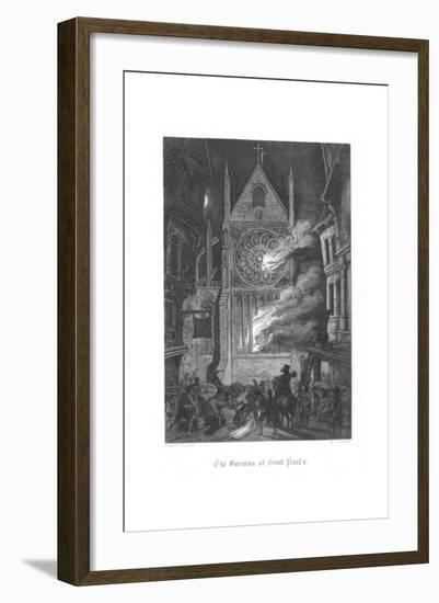 Scene from Old St Paul's by William Harrison Ainsworth, 1855-John Franklin-Framed Giclee Print