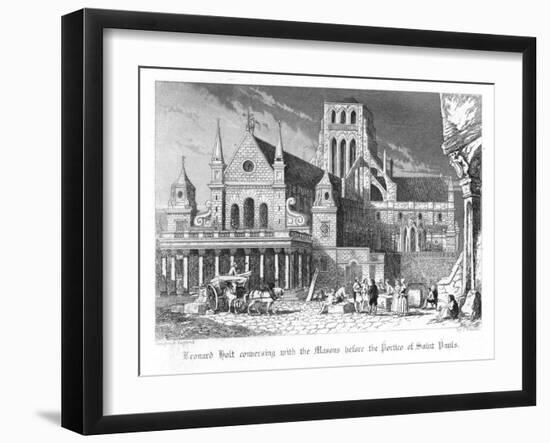 Scene from Old St Paul's by William Harrison Ainsworth, 1855-John Franklin-Framed Giclee Print