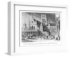 Scene from Old St Paul's by William Harrison Ainsworth, 1855-John Franklin-Framed Giclee Print