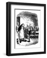 Scene from Oliver Twist by Charles Dickens, 1836-James Mahoney-Framed Giclee Print