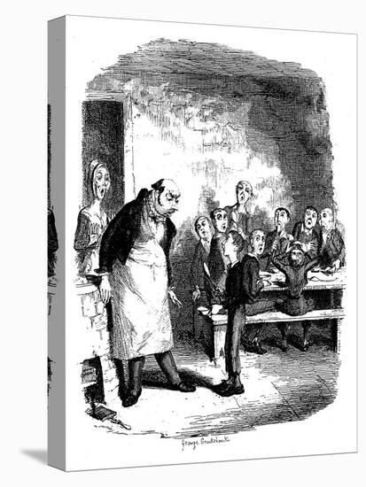 Scene from Oliver Twist by Charles Dickens, 1836-James Mahoney-Stretched Canvas