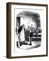 Scene from Oliver Twist by Charles Dickens, 1836-James Mahoney-Framed Giclee Print