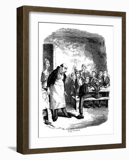 Scene from Oliver Twist by Charles Dickens, 1836-James Mahoney-Framed Giclee Print