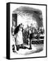 Scene from Oliver Twist by Charles Dickens, 1836-James Mahoney-Framed Stretched Canvas