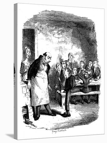 Scene from Oliver Twist by Charles Dickens, 1836-James Mahoney-Stretched Canvas